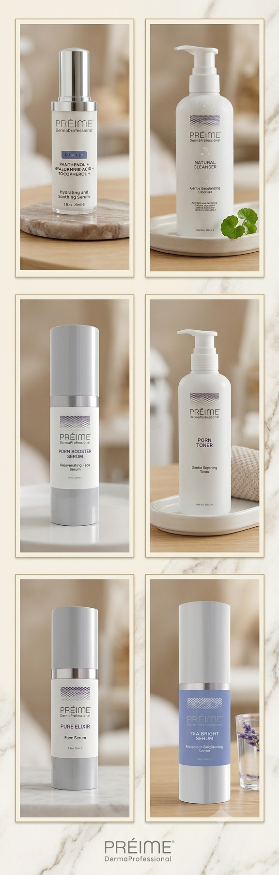 Préime DermaProfessional range